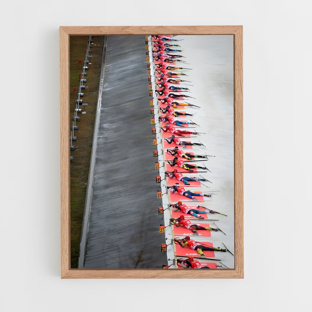 Poster Prêts au Départ – affiche Biathlon (vue 4)